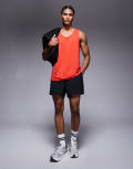 [ASOS] 4505 Icon quick dry mesh training singlet with racer back in red L Red