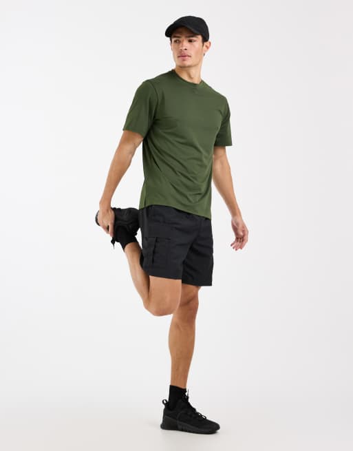 4505 Icon quick dry mesh training t-shirt 2 pack in black and khaki, 2 of 5
