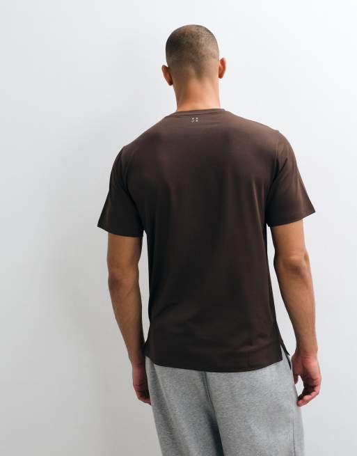 4505 Icon quick dry mesh training t-shirt in brown, 4 of 5