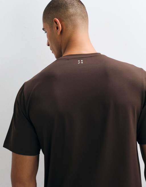 4505 Icon quick dry mesh training t-shirt in brown, 5 of 5