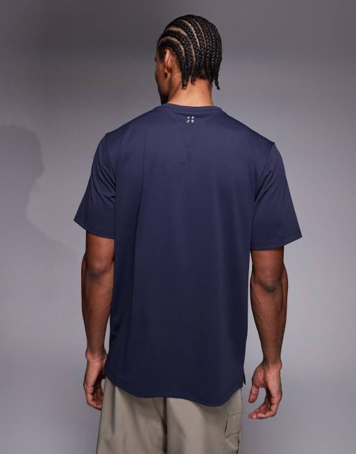 4505 Icon quick dry mesh training t-shirt in dark navy, 4 of 5
