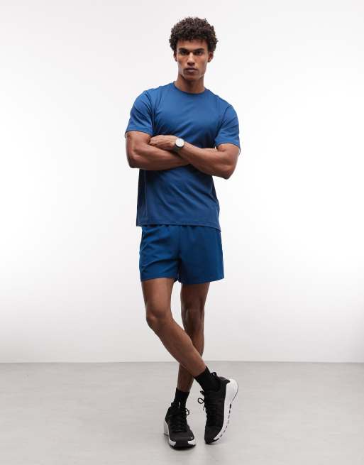 4505 Icon quick dry mesh training t-shirt in deep blue, 4 of 5