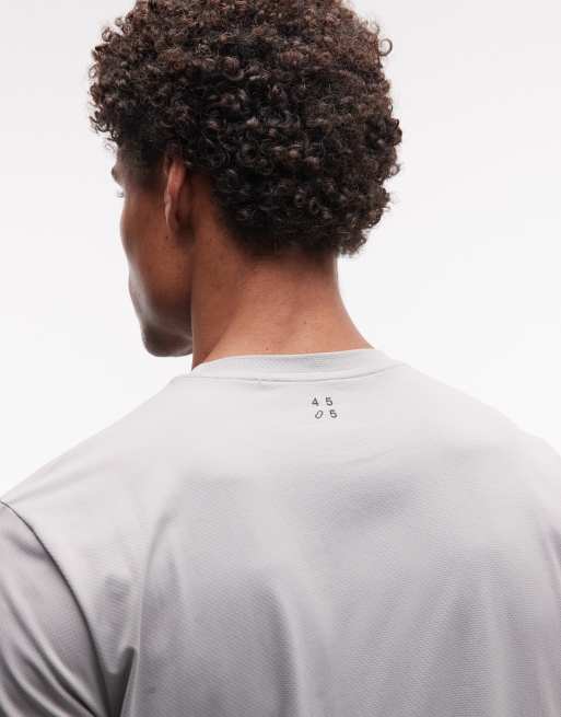 4505 Icon quick dry mesh training T-shirt in light gray, 2 of 5