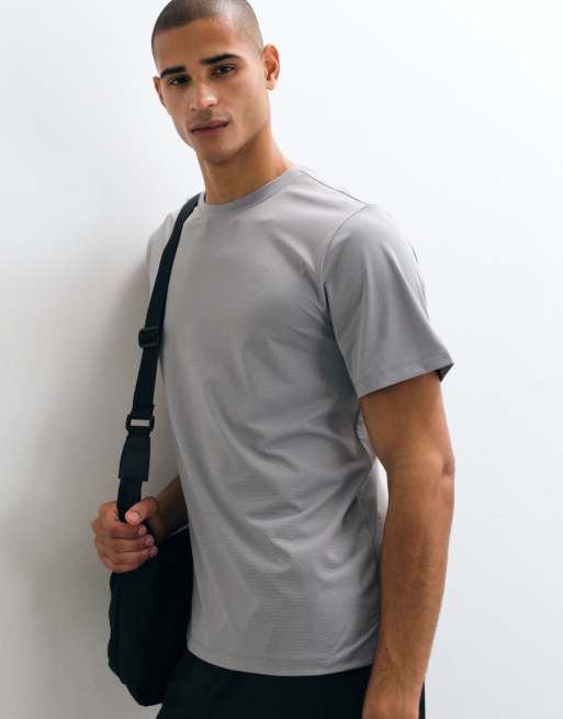 4505 Icon quick dry mesh training t-shirt in light grey, 4 of 5