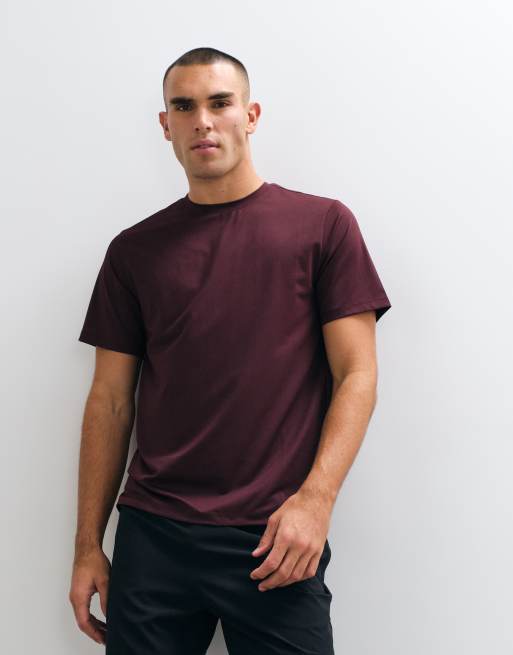 4505 Icon quick dry mesh training t-shirt in maroon, 4 of 5