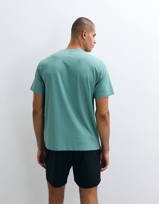 4505 Icon quick dry mesh training t-shirt in oil blue, 5 of 5
