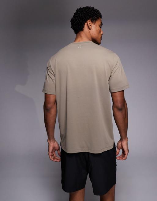 4505 Icon quick dry mesh training t-shirt in sandstone, 3 of 5