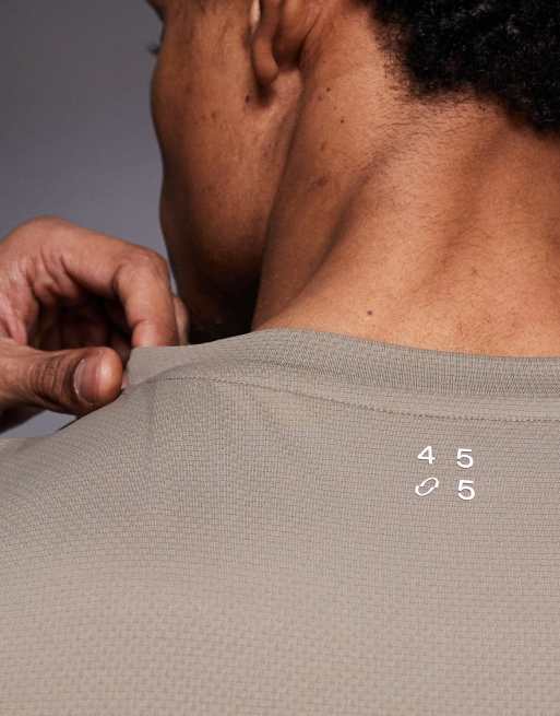 4505 Icon quick dry mesh training t-shirt in sandstone, 5 of 5
