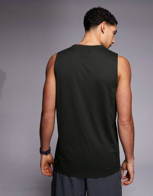 4505 Icon quick dry mesh training tank 2 pack in black and khaki , 3 of 5