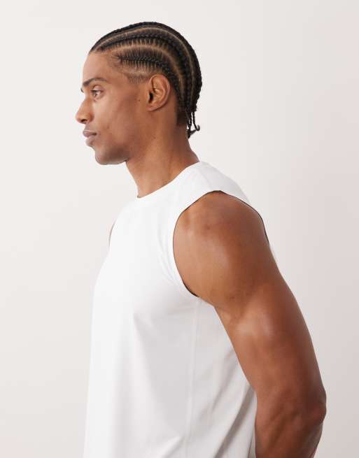 4505 Icon quick dry mesh training tank 2 pack in navy and white, 4 of 5