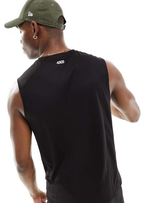 4505 Icon quick dry mesh training tank in black , 2 of 4