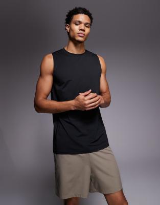 4505 Icon Quick Dry Mesh Training Tank In Black