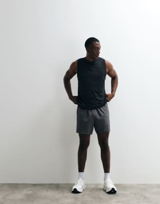 4505 Icon Quick Dry Mesh Training Tank In Black