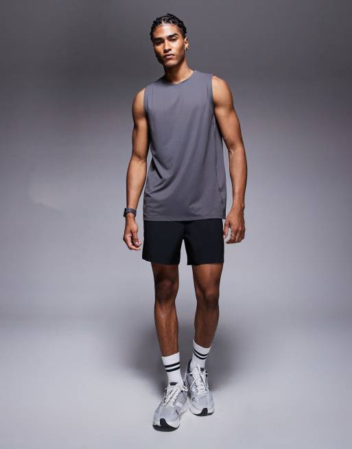 4505 Icon quick dry mesh training tank in graphite  , 2 of 4