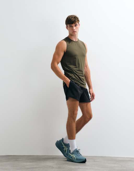 4505 Icon quick dry mesh training tank in khaki, 2 of 5