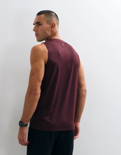 4505 Icon quick dry mesh training tank in maroon, 5 of 5