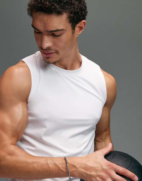 4505 Icon quick dry mesh training tank in white - view 1