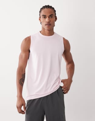 4505 Icon Quick Dry Mesh Training Tank Top In Pink