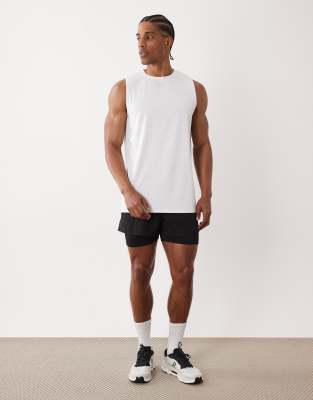 4505 Icon Quick Dry Mesh Training Tank Tops 2 Pack In Multi
