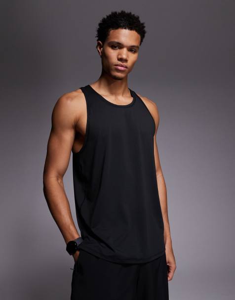 4505 Icon quick dry mesh training vest with racer back in black - view 1