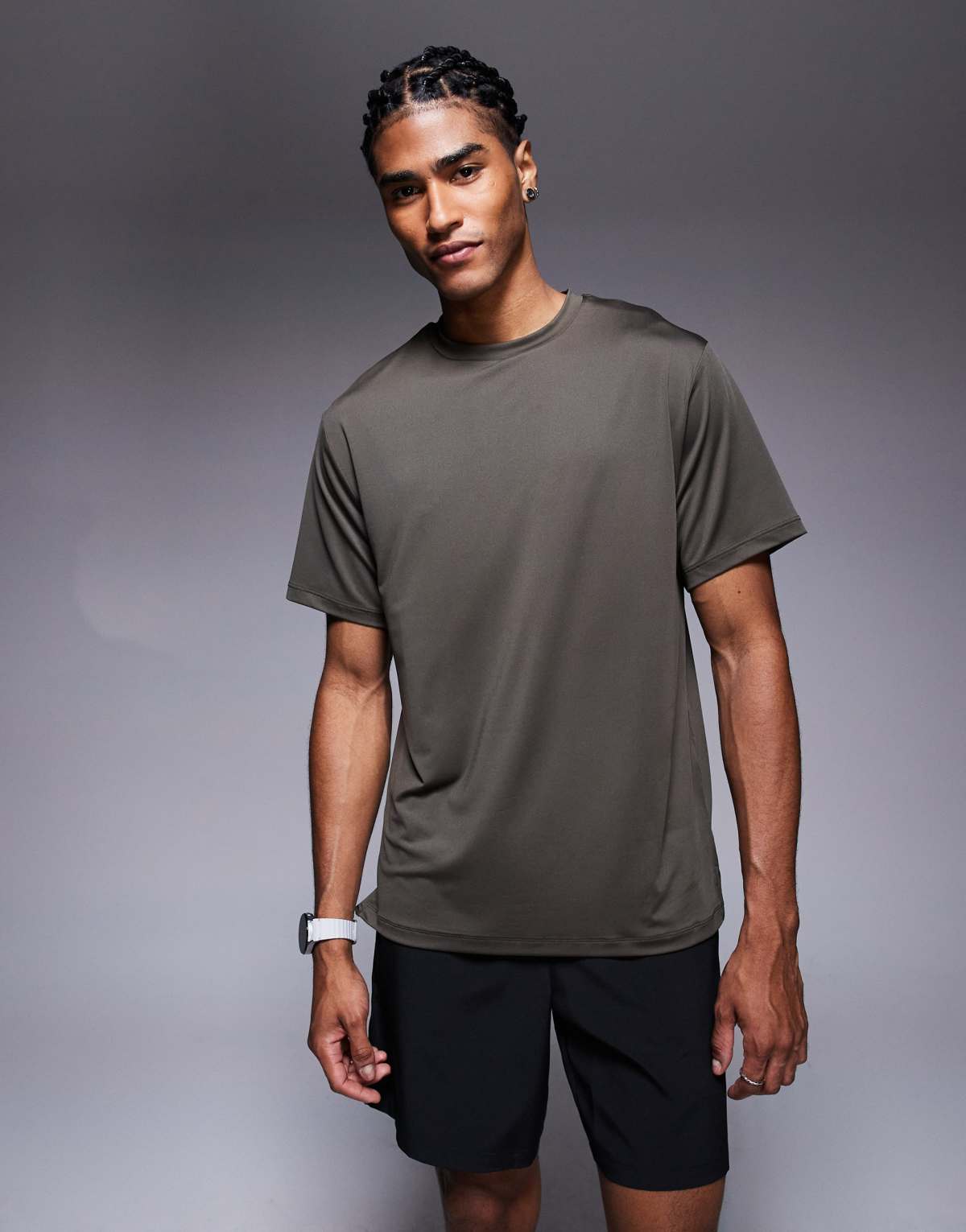 4505 Icon quick dry relaxed fit training t-shirt in khaki