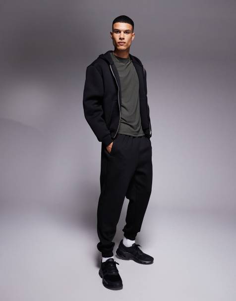 4505 Icon quick dry tapered fit performance sweatpants in black - view 1
