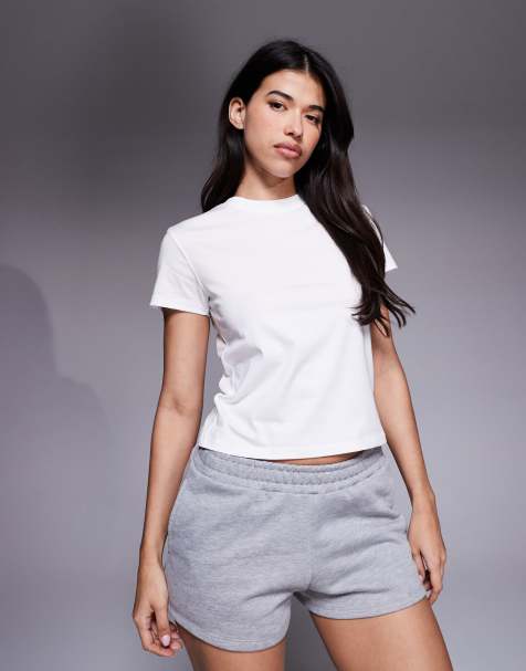 4505 - Icon - Recht T-shirt van sneldrogend katoen in wit - view 1