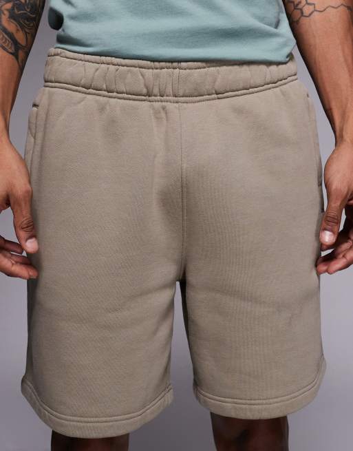 4505 Icon Rest Day heavyweight 440gsm cotton 7 inch sweat short in washed sandstone, 4 of 5