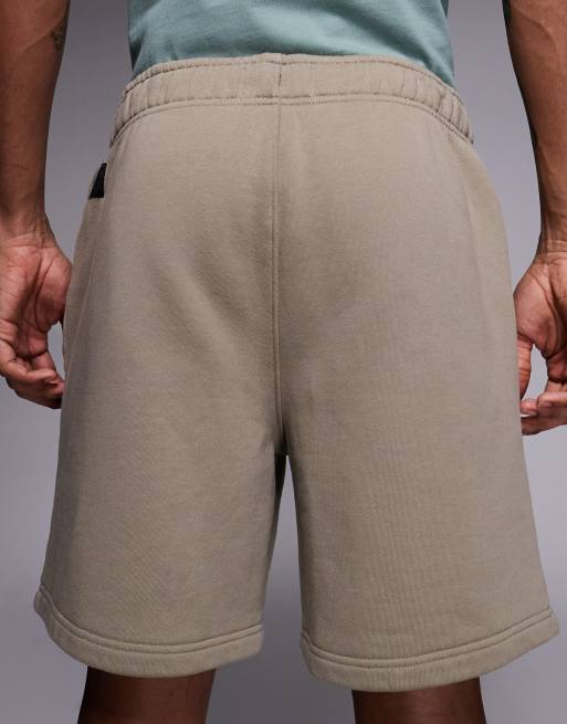 4505 Icon Rest Day heavyweight 440gsm cotton 7 inch sweat short in washed sandstone, 5 of 5
