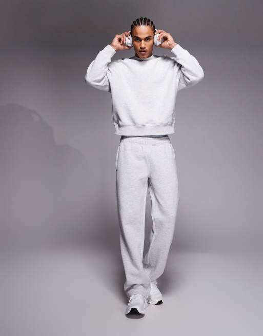 4505 Icon Rest Day heavyweight 440gsm cotton oversized boxy sweatshirt in light heather gray , 2 of 5