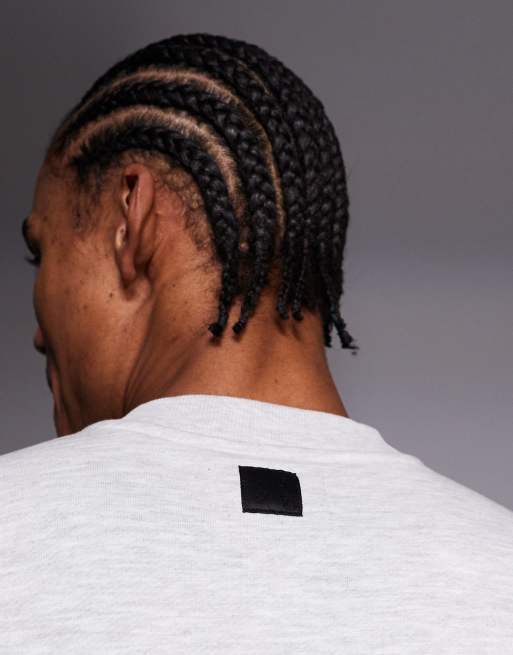 4505 Icon Rest Day heavyweight 440gsm cotton oversized boxy sweatshirt in light heather gray , 5 of 5