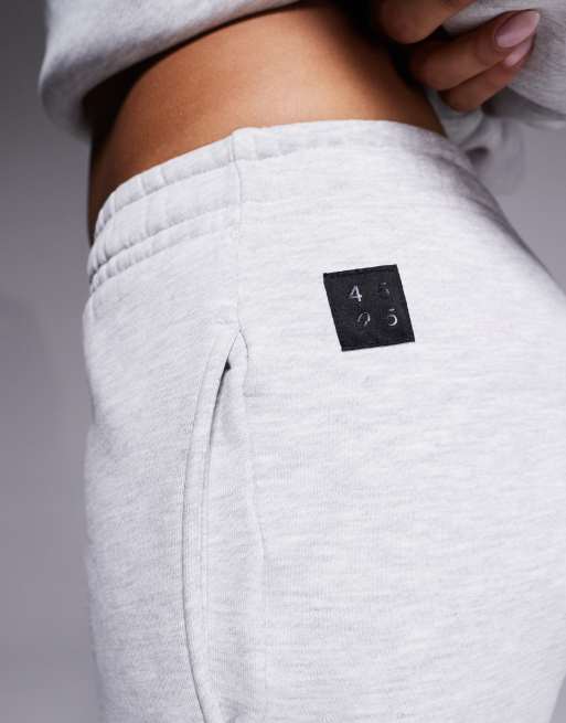 4505 Icon Rest Day heavyweight 440gsm cotton wide leg sweatpants in light gray heather, 5 of 5