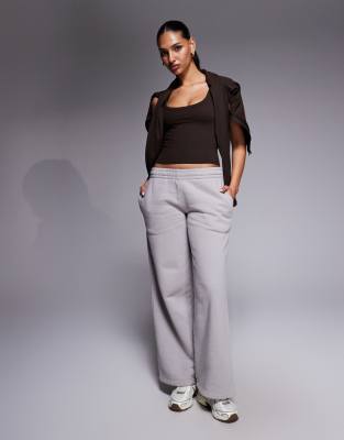 4505 Icon Rest Day Heavyweight 440gsm Cotton Wide Leg Sweatpants In Neutral