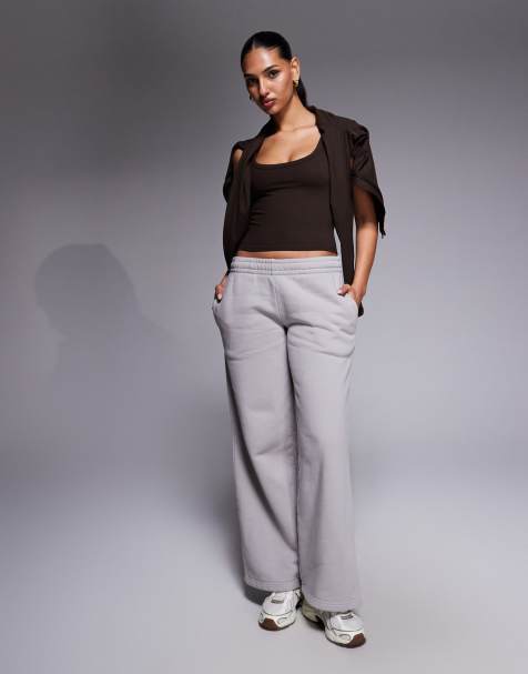 4505 - Icon Rest Day - Joggers a fondo ampio in cotone pesante 440 g/m² color cenere slavato - view 1