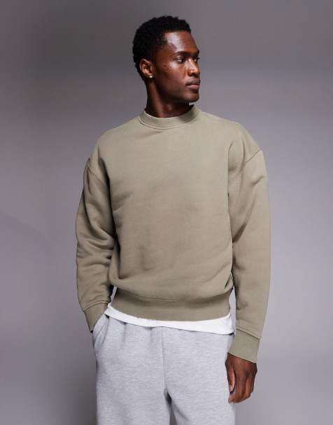 4505 – Icon Rest Day – Kastiges, schweres Oversize-Sweatshirt aus Baumwolle in verwaschenem Sandstein, 440 g/m² - view 1