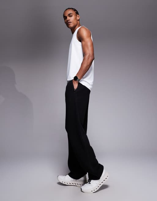 4505 - Icon Rest Day - Pantalon de jogging en coton épais 440 g/m<sup>2</sup> à poches zippées - Noir, 3 de 5