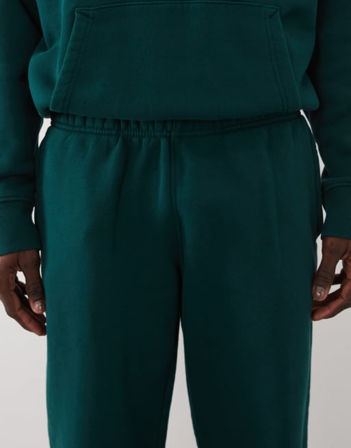 4505 - Icon Rest Day - Pantalon de jogging en coton épais 440 g/m<sup>2</sup> à poches zippées - Vert bouteille délavé, 4 de 5