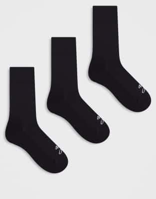 4505 Icon Running Socks With Arch Support And Anti Bacterial Finish In Black