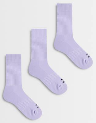 4505 Icon Running Socks With Arch Support And Anti Bacterial Finish In Purple