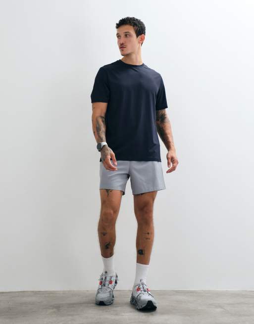4505 Icon schnelltrocknendes Mesh-Training-T-Shirt in Marineblau, 3 von 5