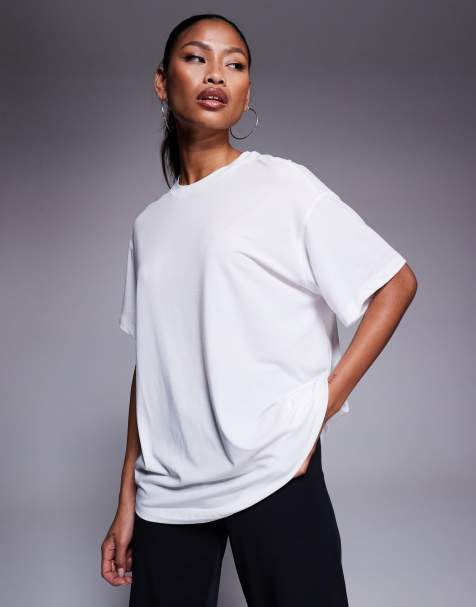 4505 – Icon – Schnelltrocknendes Sport-T-Shirt in Weiß mit Oversize-Passform - view 1