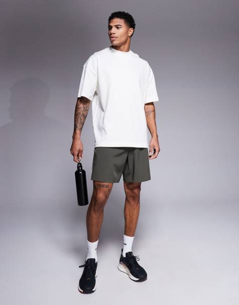 4505 – Icon – Schweres Oversize-T-Shirt aus Baumwolle in Wollweiß mit schnell trocknendem Finish - view 1