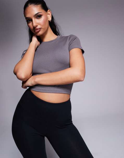 4505 Icon seamless rib performance baby t-shirt in steel grey - view 1