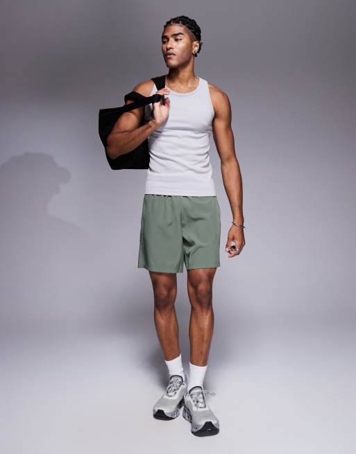 4505 Icon seamless rib slim fit singlet in grey  , 2 of 4