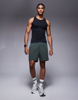 ASOS 4505 Icon slim fit seamless ribbed tank top in black