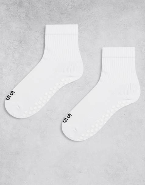 4505 - Icon - Set van 2 paar antislip pilates-sokken in wit - view 1