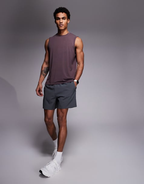 4505 - Icon - Set van 2 sneldrogende 5" trainingsshorts met ritszakken in zwart en donkergrijs - view 1