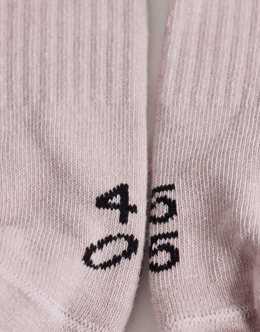 4505 - Icon - Set van 3 paar antislip pilates-sokken in roze, 2 van 3