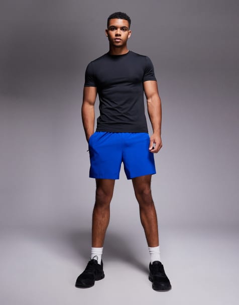 4505 - Icon - Short de sport 13 cm à séchage rapide avec poches zippées - Bleu de cobalt - view 1