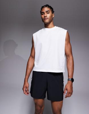Short Sport Passant Serviette Short Sport Homme MOVEUP - Séchage Rapide, Poche Zippée, Passant Serviette Short Running Réfléchissant